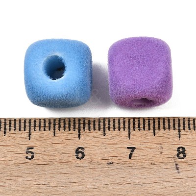 Opaque Acrylic European Beads OACR-G055-02F-1
