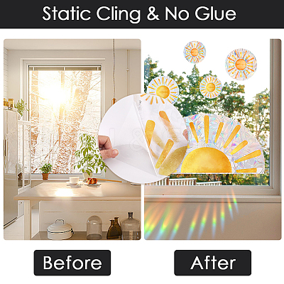 Waterproof PVC Window Stickers DIY-WH20053-13B-1