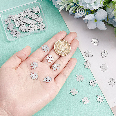 50Pcs 304 Stainless Steel Charms STAS-AR0001-45-1