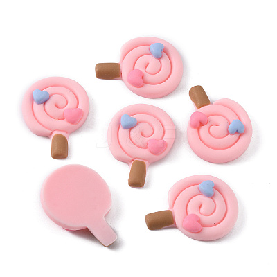 Opaque Resin Cabochons LS-RESI-WH0035-02D-1