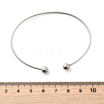 1.2MM 201 Stainless Steel Cuff Bangle Making BJEW-Z144-01P-01-1