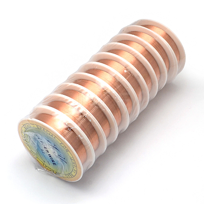 Round Copper Jewelry Wire CWIR-S002-0.3mm-03-1