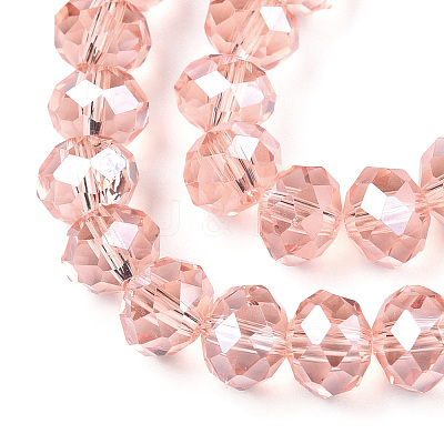 Electroplate Glass Beads Strands EGLA-A034-T1mm-A34-1