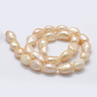 Natural Cultured Freshwater Pearl Beads Strands PEAR-K004-06D-1