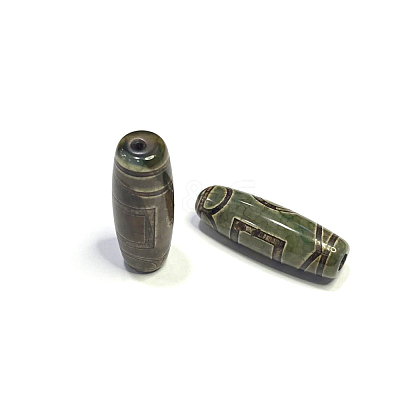 Tibetan Style dZi Beads TDZI-E004-40-1