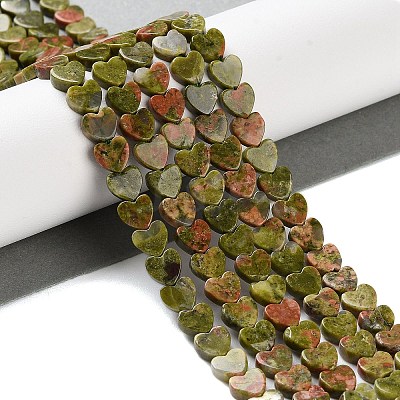 Natural Unakite Beads Strands G-M403-A23-02-1