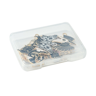 10Pcs 10 Style Alloy Enamel Pendants ENAM-FS0001-59-1