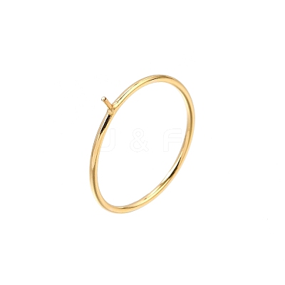 1/20 Yellow Gold Filled Stackable Rings Settings with Peg KK-Z116-01G-02-1