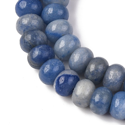Dyed & Heated Natural Blue Aventurine Beads Strands G-F642-05-1-1