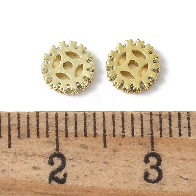 Brass Micro Pave Cubic Zirconia Beads KK-D324-11G-01-1