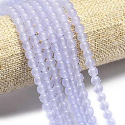 Natural Malaysia Jade Beads Strands G-L645-C01-4mm-02-1