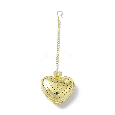Heart Loose Tea Infuser AJEW-G045-01G-1
