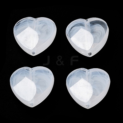 Transparent Acrylic Imitation Shell Beads OACR-P018-01-1