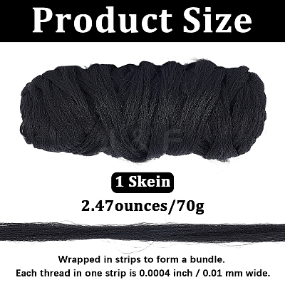 Fibre African Wig Braiding Line AJEW-CY0002-70A-1