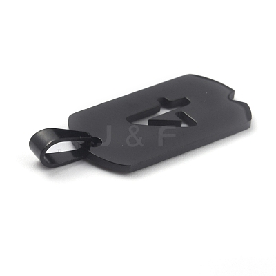 Ion Plating(IP) 304 Stainless Steel Pendants STAS-O127-E04-1
