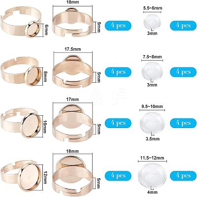 DIY Finger Rings Making Kits DIY-NB0004-65RG-1