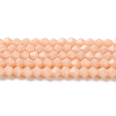 Opaque Solid Color Imitation Jade Glass Beads Strands GLAA-F029-P4mm-06-1