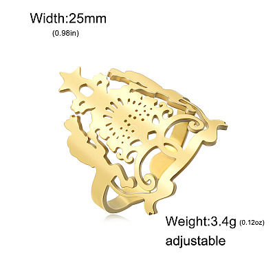 304 Stainless Steel Cuff Open Rings WG7AA3E-02-1
