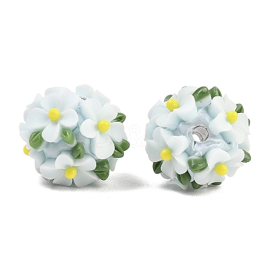 Handmade Polymer Clay Beads CLAY-H009-02F-1