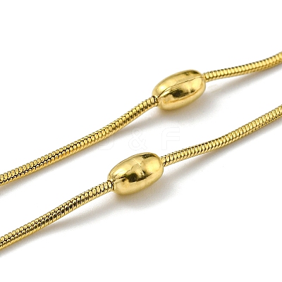 304 Stainless Steel Satellite Chain Necklaces BJEW-K257-06G-1