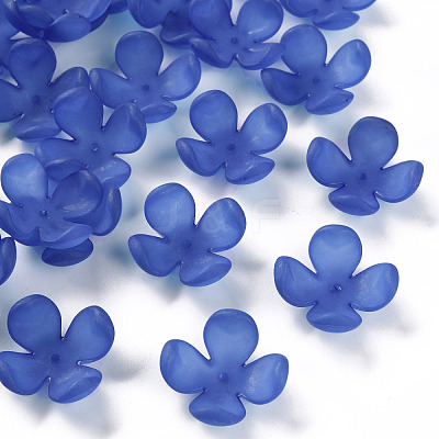 Frosted Acrylic Bead Caps MACR-S371-06A-751-1