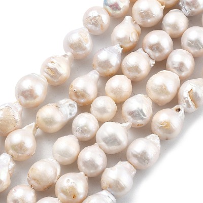 Natural Nucleated Pearl Beads Strands PEAR-B004-15B-02B-1