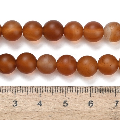 Natural Carnelian Beads Strands G-L642-G01-8mm-1