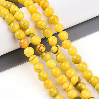 Natural Persian Jade Beads Strands G-A255-A02-01I-1
