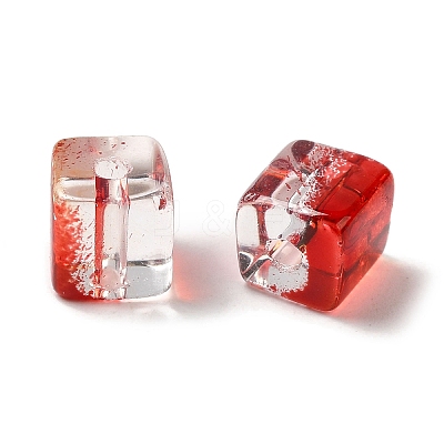 Two Tone Transparent Glass Beads X1-GLAA-NH0001-03A-1