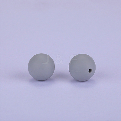 Round Silicone Focal Beads SI-JX0046A-99-1