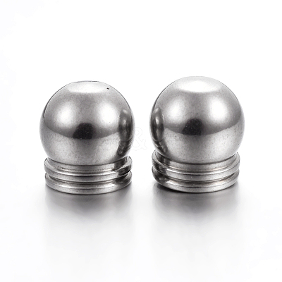 Tarnish Resistant 304 Stainless Steel Cord End Caps STAS-P223-20P-02-1