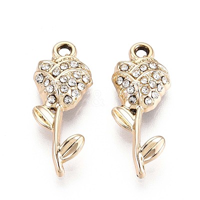 Alloy Rhinestone Pendants PALLOY-T090-56KCG-1