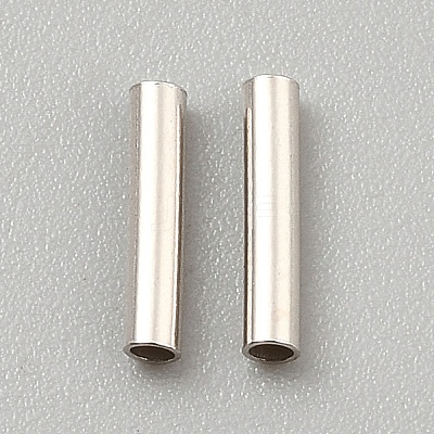 925 Sterling Silver Tube Beads STER-WH0008-94B-1