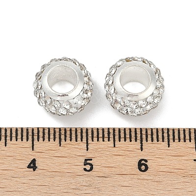 Alloy Rhinestone Clay Pave Beads ALRI-D300-03S-08-1
