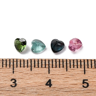 Faceted Natural Multicolor Tourmaline Cabochons G-I295-05C-12C-1