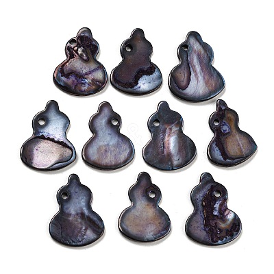Dyed Natural Freshwater Shell Pendants BSHE-G034-11E-1