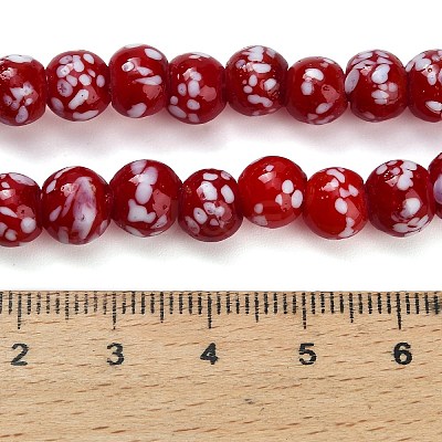Handmade Lampwork Beads Strands LAMP-H071-01B-04-1