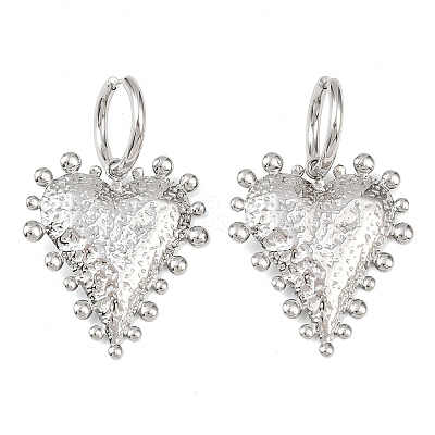 304 Stainless Steel Heart Hoop Earrings LS-EJEW-K268-74P-1