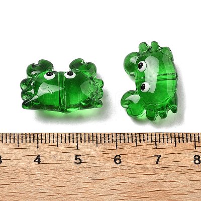 Transparent Glass Enamel Beads LAMP-V001-08A-1