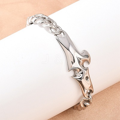 304 Stainless Steel Link Bracelets LS-BJEW-D379-19P-1