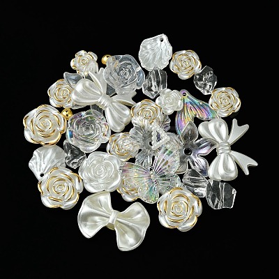 Transparent Acrylic Beads OACR-O006-03D-1