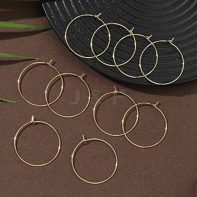 SHEGRACE Brass Hoop Earrings Findings XGR0005G-70G-1