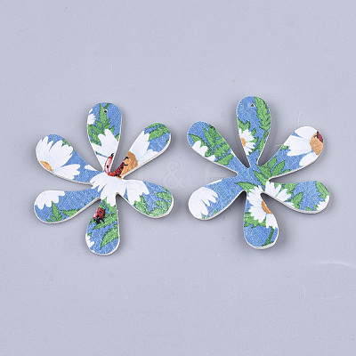 Printing PU Leather Pendants FIND-T062-001L-1