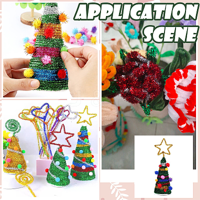 100Pcs 3 Colors DIY Plush Sticks FEPA-SP0001-02-1