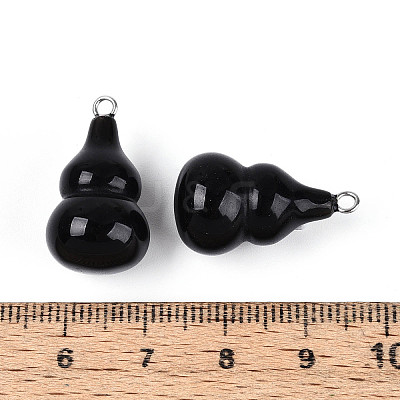 Natural Obsidian Pendants G-T144-73B-1