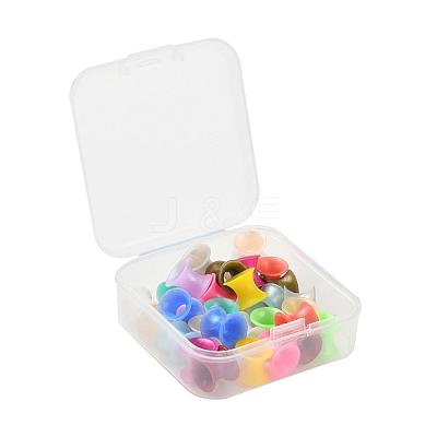 32Pcs 16 Colors Silicone Thin Ear Gauges Flesh Tunnels Plugs FIND-YW0001-16A-1
