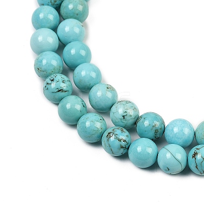 Natural Magnesite Beads Strands G-K244-02-8mm-01-1