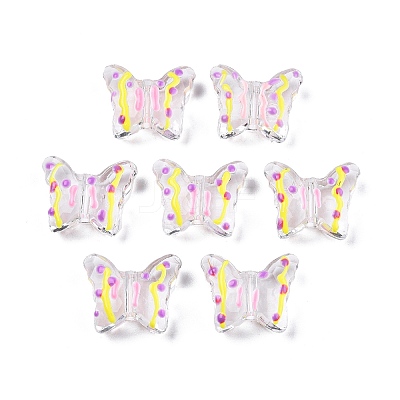 Transparent Acrylic Enamel Beads TACR-G040-05A-1