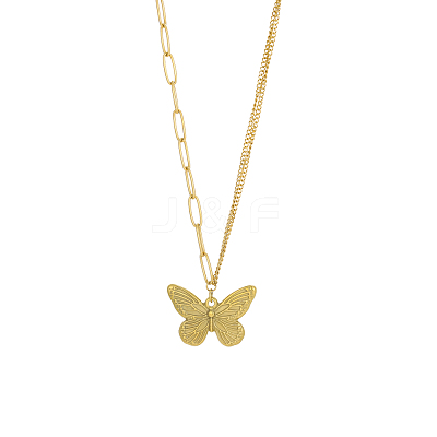 304 Stainless Steel Pendant Necklace OY002-40G-1