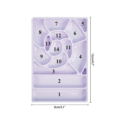Nail Art Plastic Color Palettes MRMJ-GA0001-05-1
